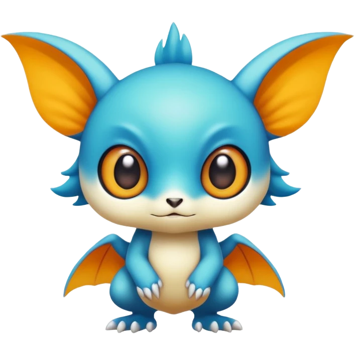 Cute cartoonic anime-Fantasy-Fakémon-creature (full body) emoji