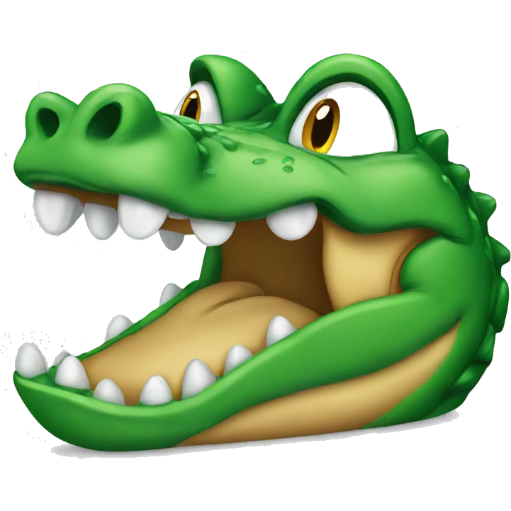 crying alligator emoji