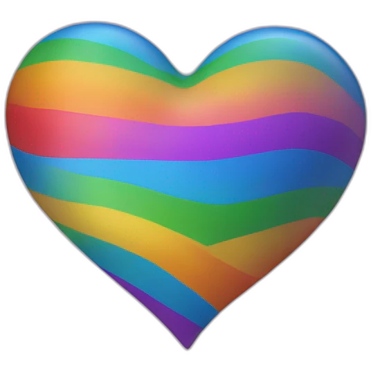 Pride day heart emoji