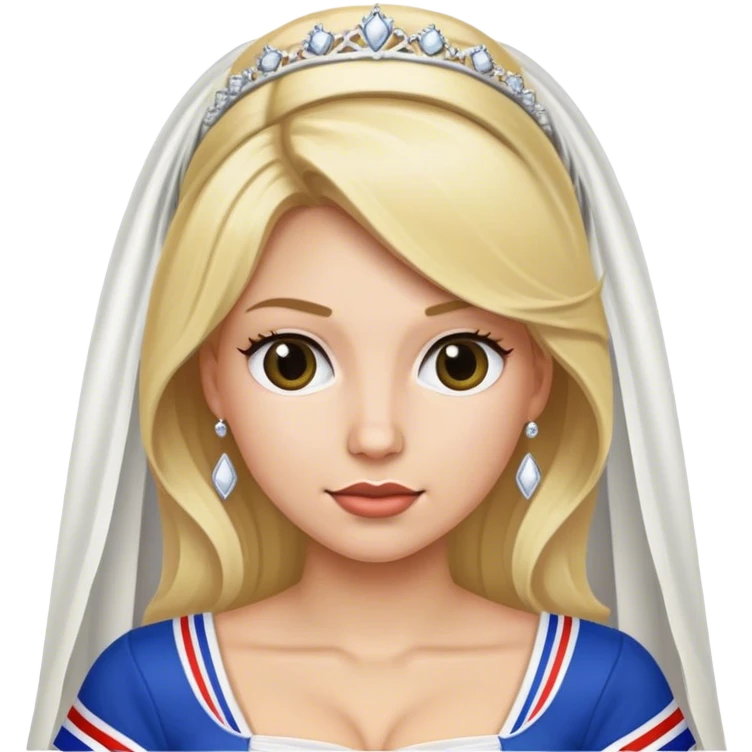 A blond bride who is a major buffalo bills fan emoji