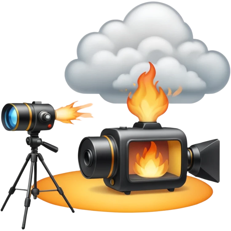 studio effects like light cameras and smoke effects emoji