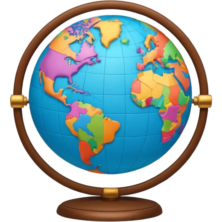 open atlas with a globe above emoji