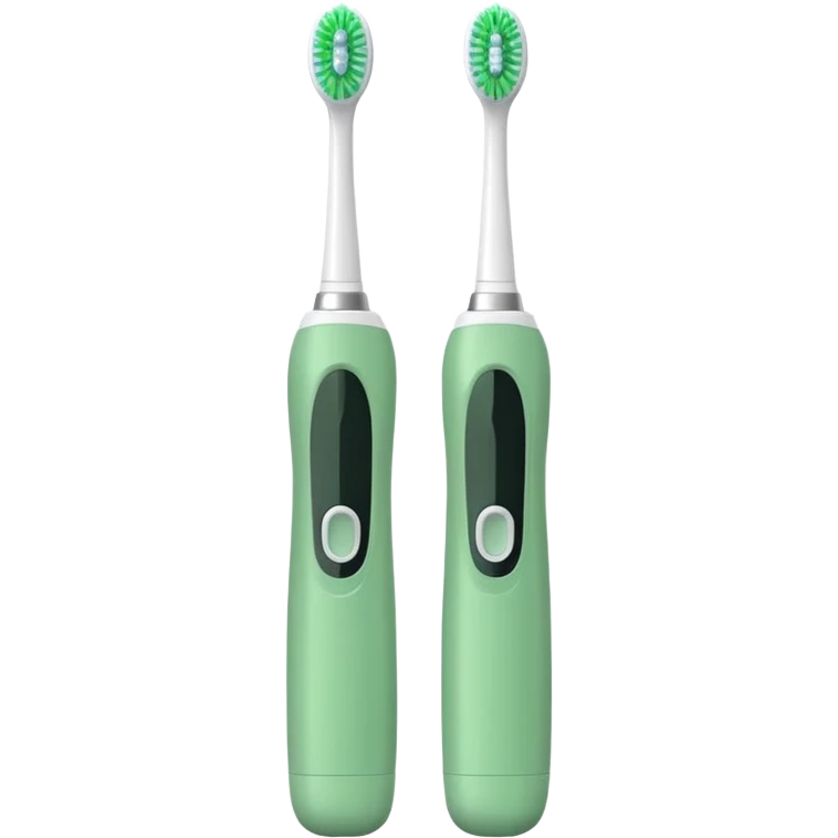 electric toothbrush green emoji