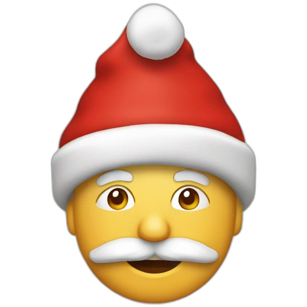 Père-noël dans une cheminée  emoji