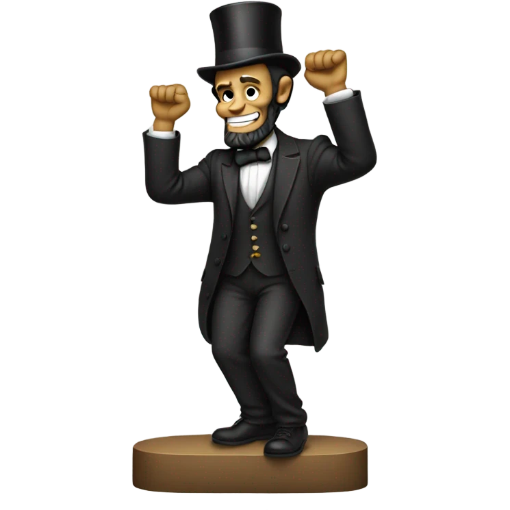 Lincoln dabbing emoji