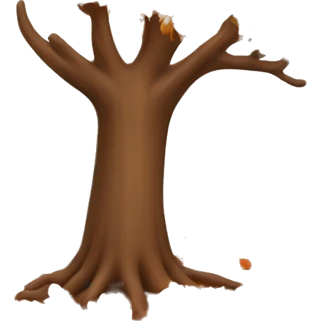 autumn tree with leaves falling  emoji