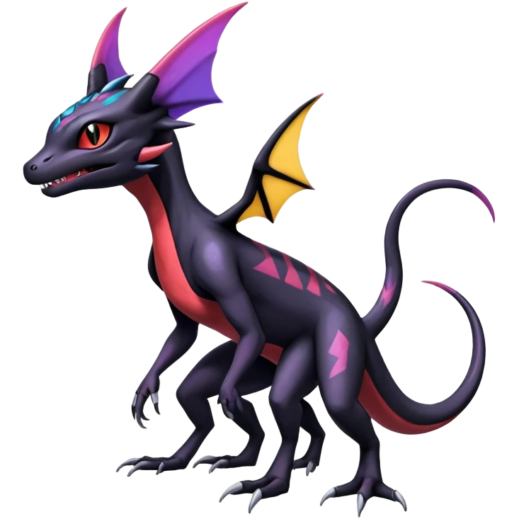 Salandit-Noibat-Noivern-Umbreon-Hybrid (Full body) emoji