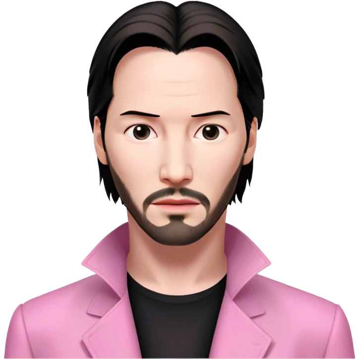 Keanu Reeves Neo Matrix pink emoji