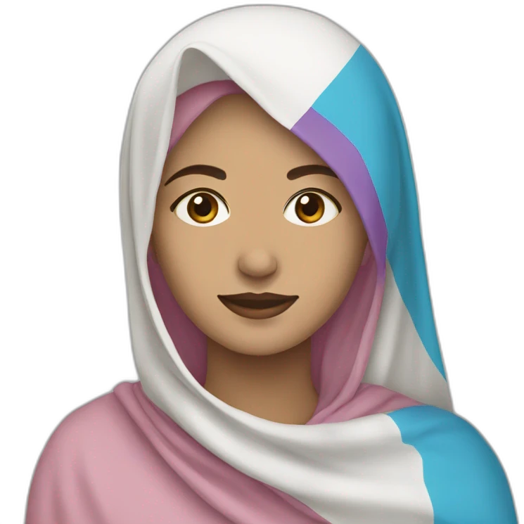 Muslim trans flag emoji