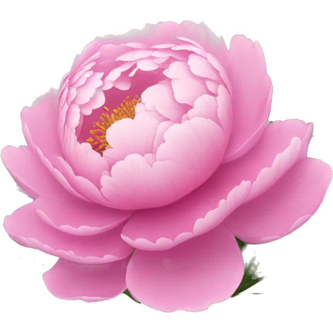 Pink aesthetics peony emoji