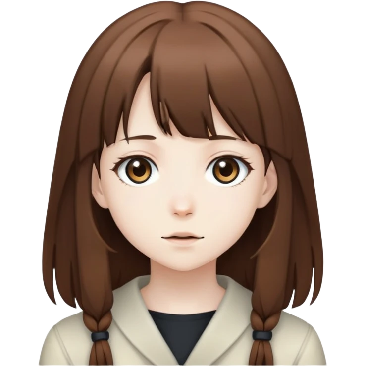 Лейн из аниме "эксперименты лейн"  emoji
