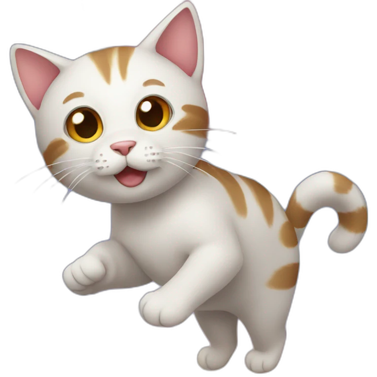 Cat in balloon emoji