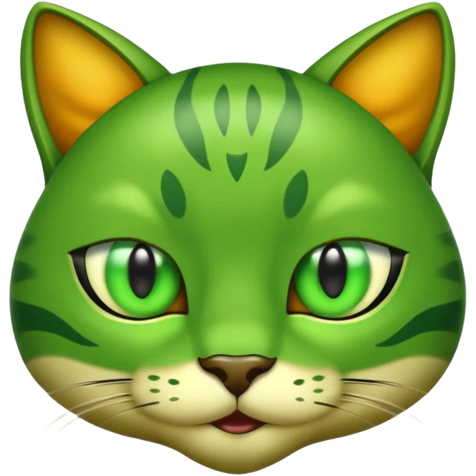 Emoji of my beautiful big Green Cat eyes shaped emoji