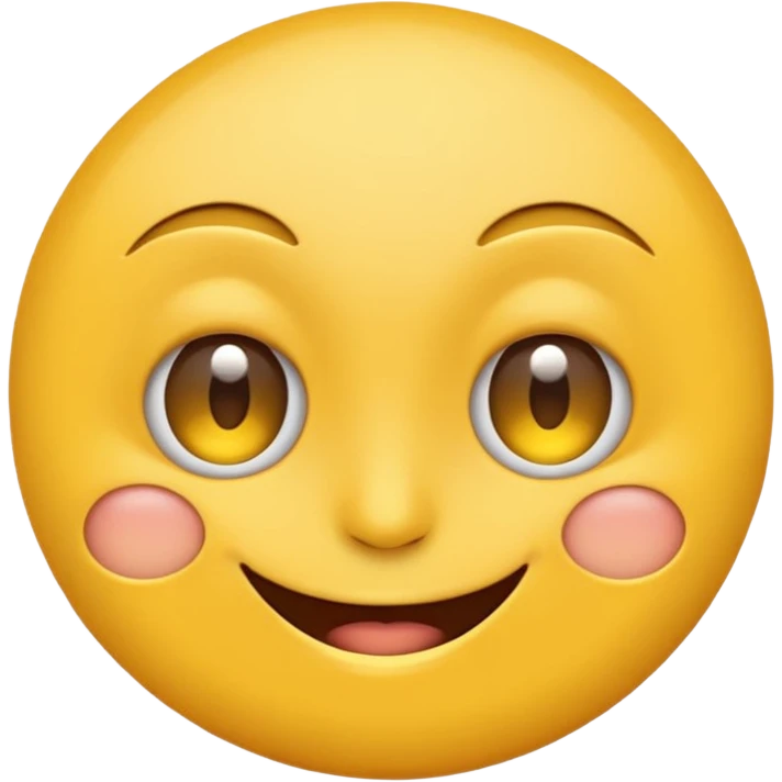 Emoji, yellow round, one eye blinking face emoji