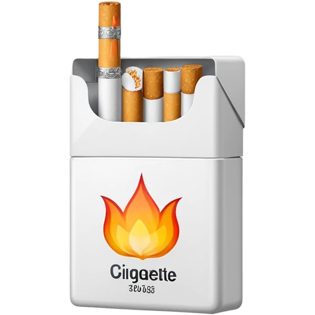 Minimalistic cigarette pack emoji emoji