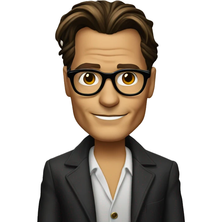 jhonny depp wearing glasses emoji