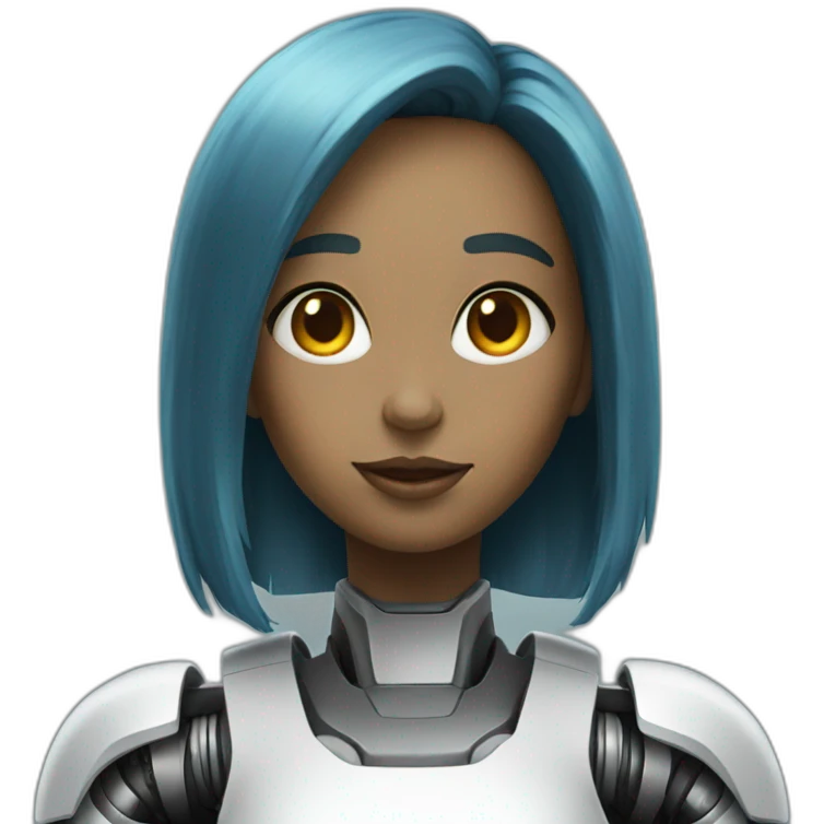 robot girl emoji