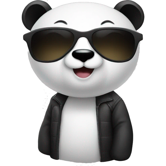 Panda man with sunglasses  emoji
