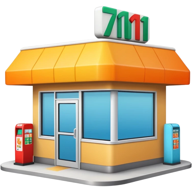 7/11 convenience store emoji