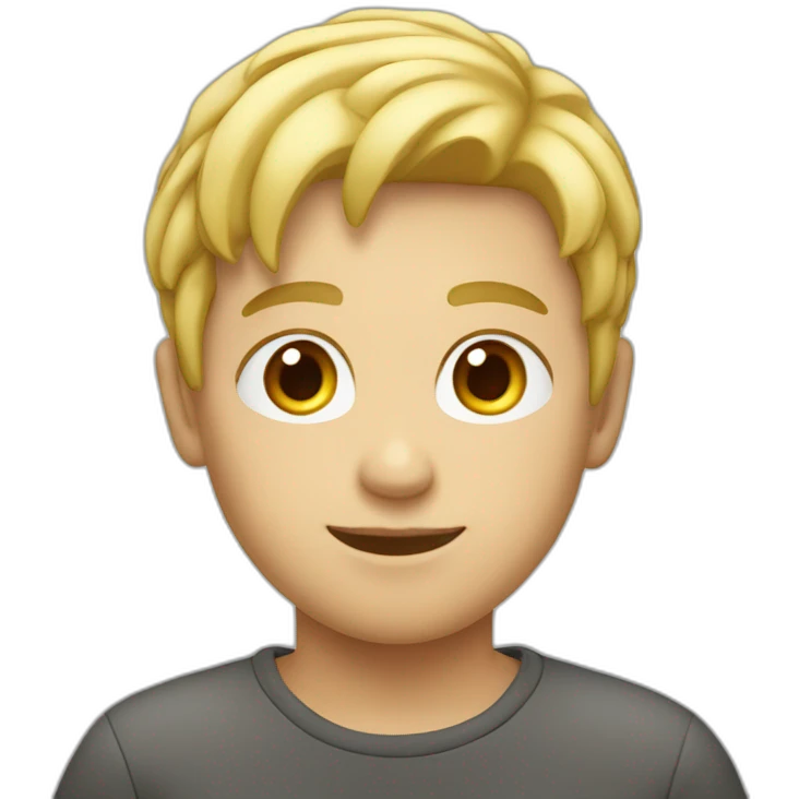 Garçon blond emoji