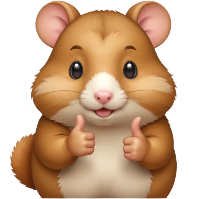 hamster giving a thumbs up emoji