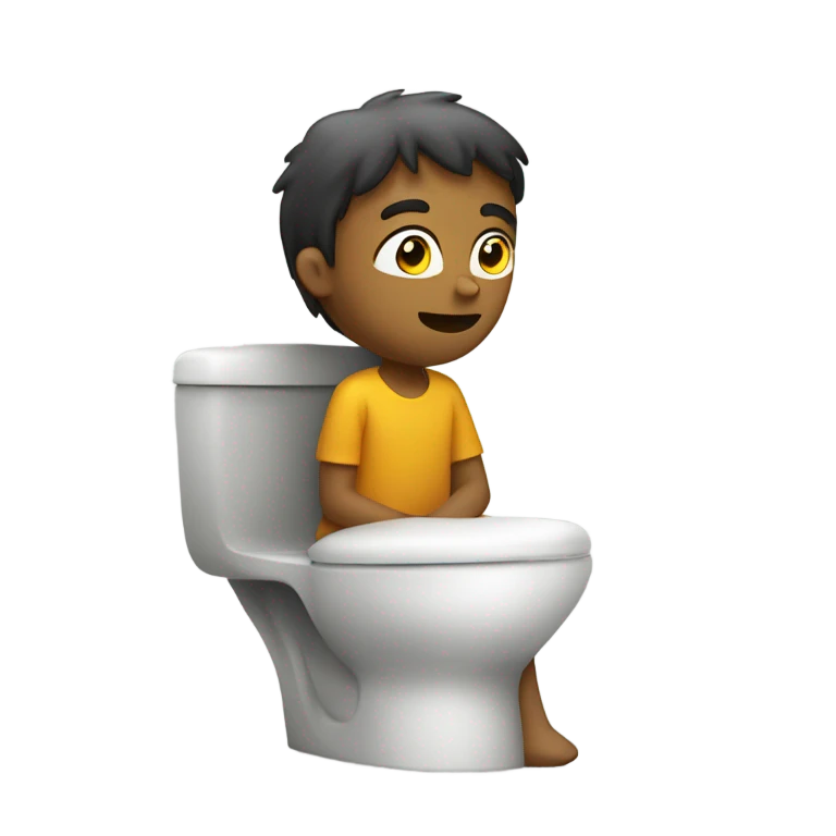 Person on toilet emoji