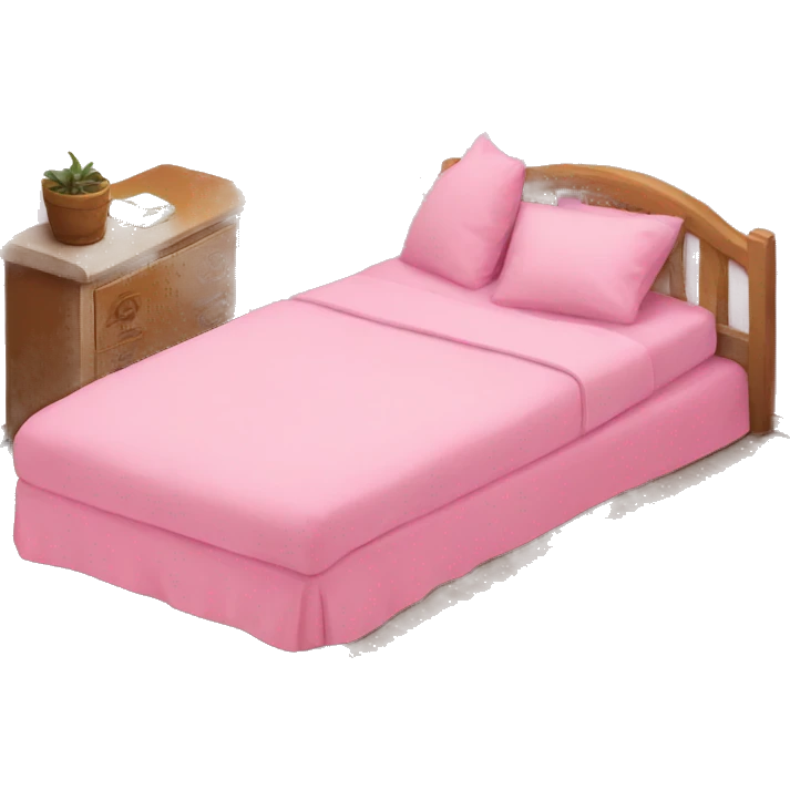 Pink bed emoji