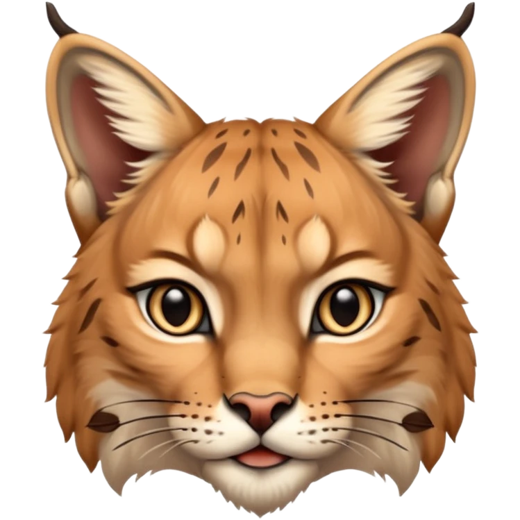 A high-resolution photo-realistic digital illustration of a baby lynx, chest upward A high-resolution, photo-realistic digital illustration of a majestic young Eurasian lynx, shown from the shoulder upwards with lynx markings, zoomed out emoji