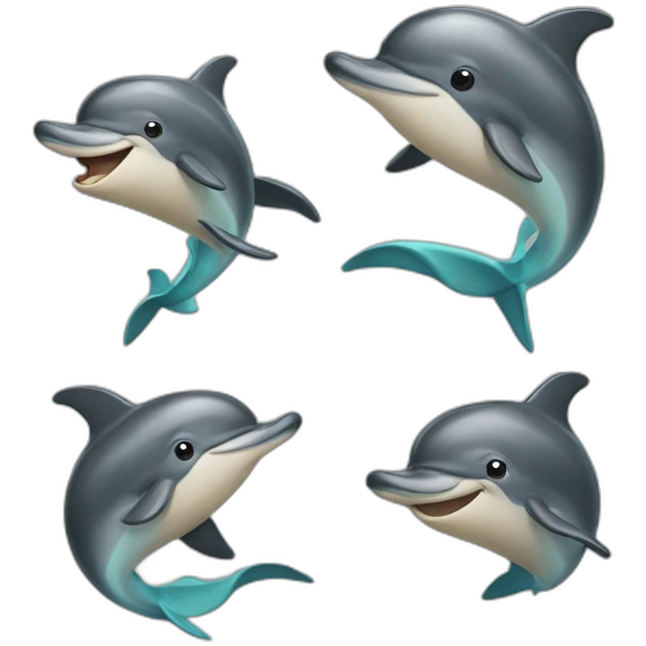 half dolphin half human emoji
