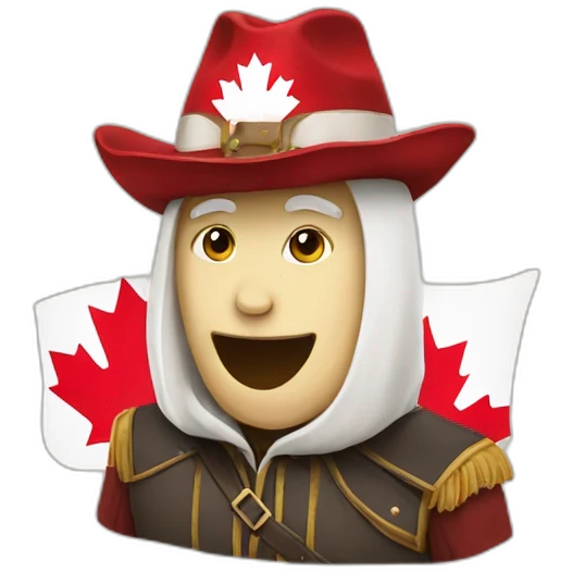 elon mush with canada flag emoji