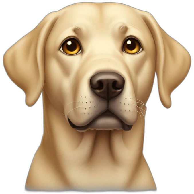 Labrador with one eye  emoji