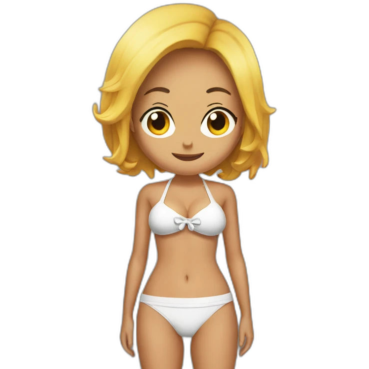 Sexy bikini one piece emoji