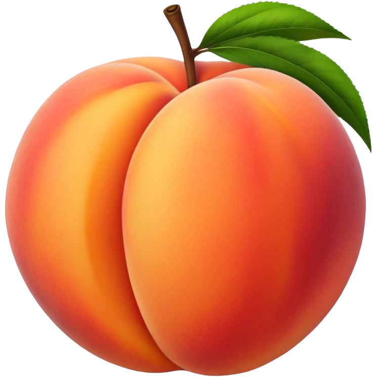 peach fruit emoji