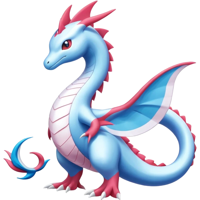 Latios-Kyurem-Gabite-Milotic-Dragonair-Fakémon-hybrid (full body) emoji