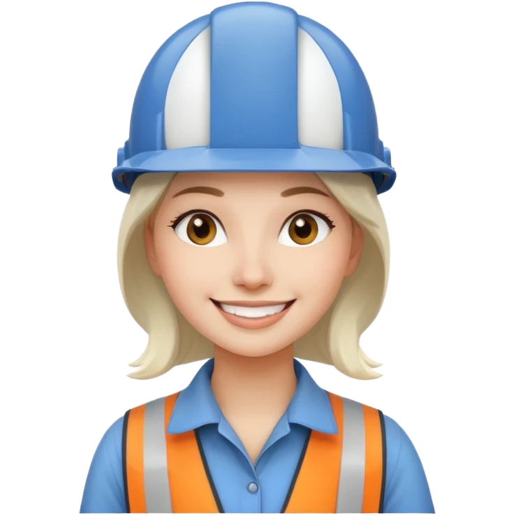 Ingeniera industrial casco blanco emoji