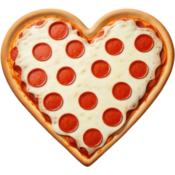 Pizza that is heart-shaped emoji