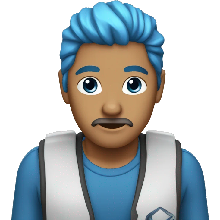 lazo azul celeste emoji