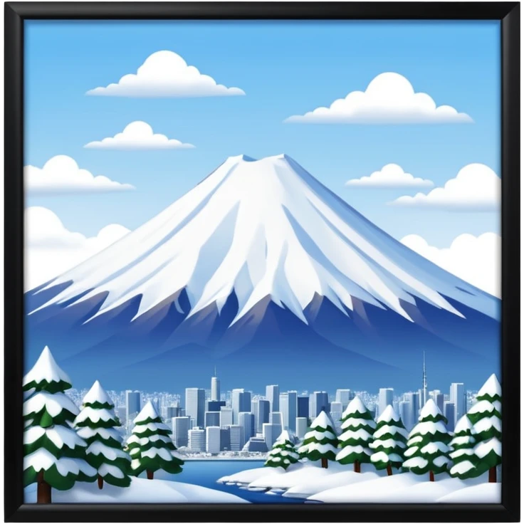 winter mountain tokyo emoji