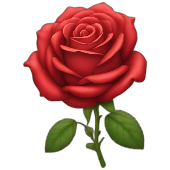 Red rose emoji