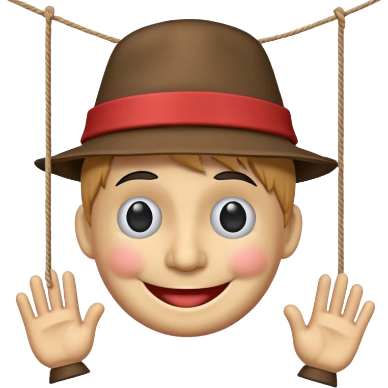A puppet that you pull with string. emoji
