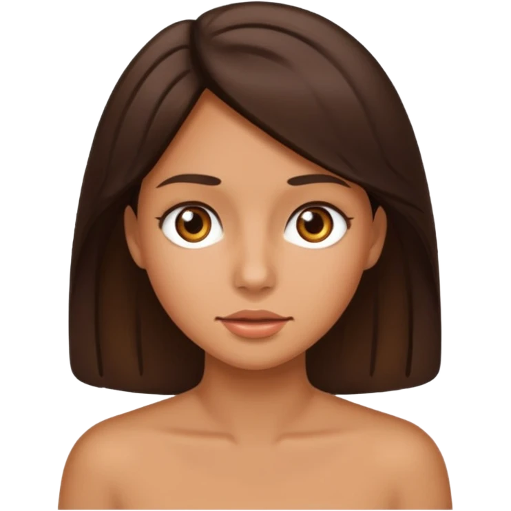 Brunette with cock in mouth emoji