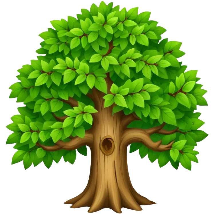 Un árbol  emoji