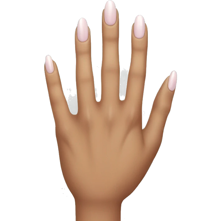 hand with nice nails  emoji