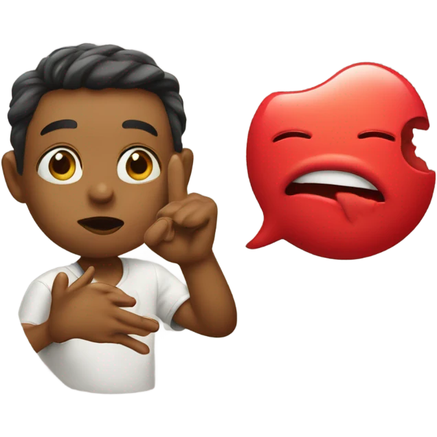 Emoji blowing a kiss emoji