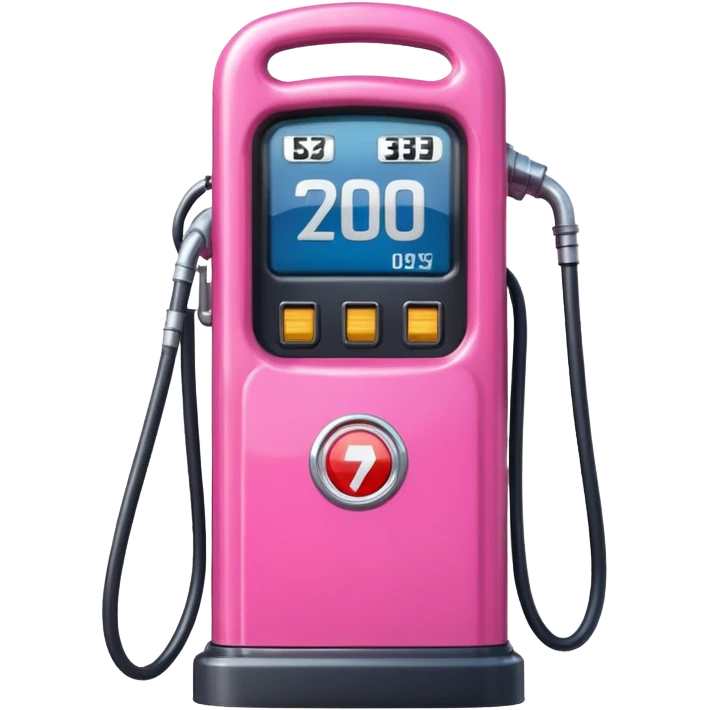 a pink petrol pump emoji
