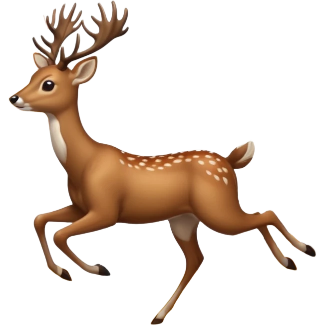 deer running emoji