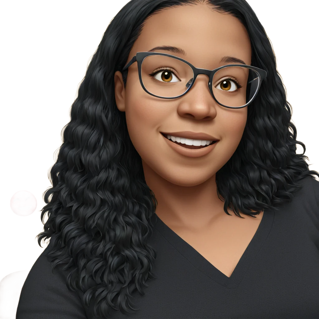 smiling girl with black hair emoji
