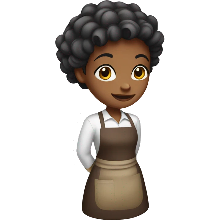Girl wearing apron  emoji