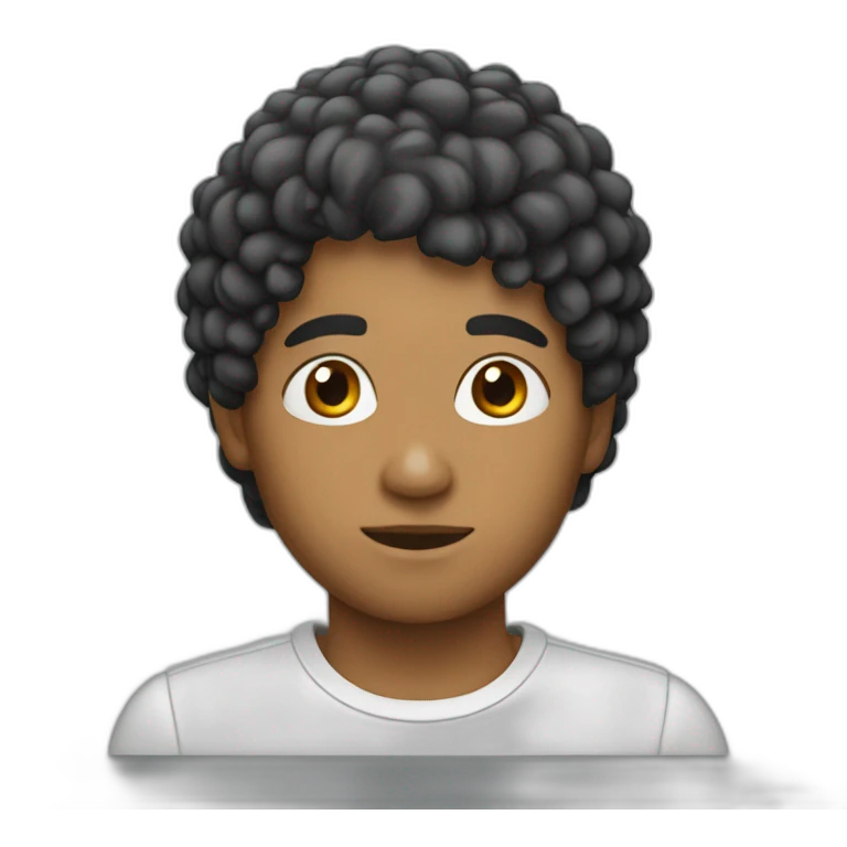 Pelo blanco joven emoji