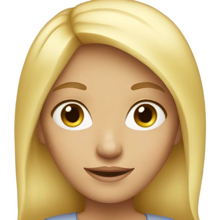 blonde girl emoji
